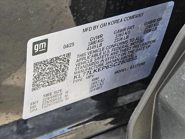 Used 2025 Chevrolet Trax ACTIV w/ Sunroof Package FWD image 15
