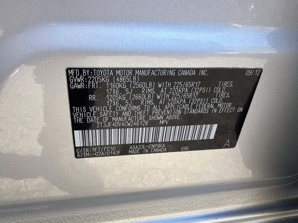 Used 2012 Toyota RAV4 4WD w/ Value Pkg image 39