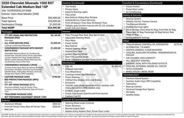 Certified 2020 Chevrolet Silverado 1500 RST image 7