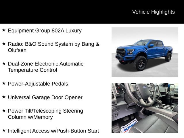 Used 2020 Ford F150 Raptor w/ Equipment Group 802A Luxury AWD/4WD image 8