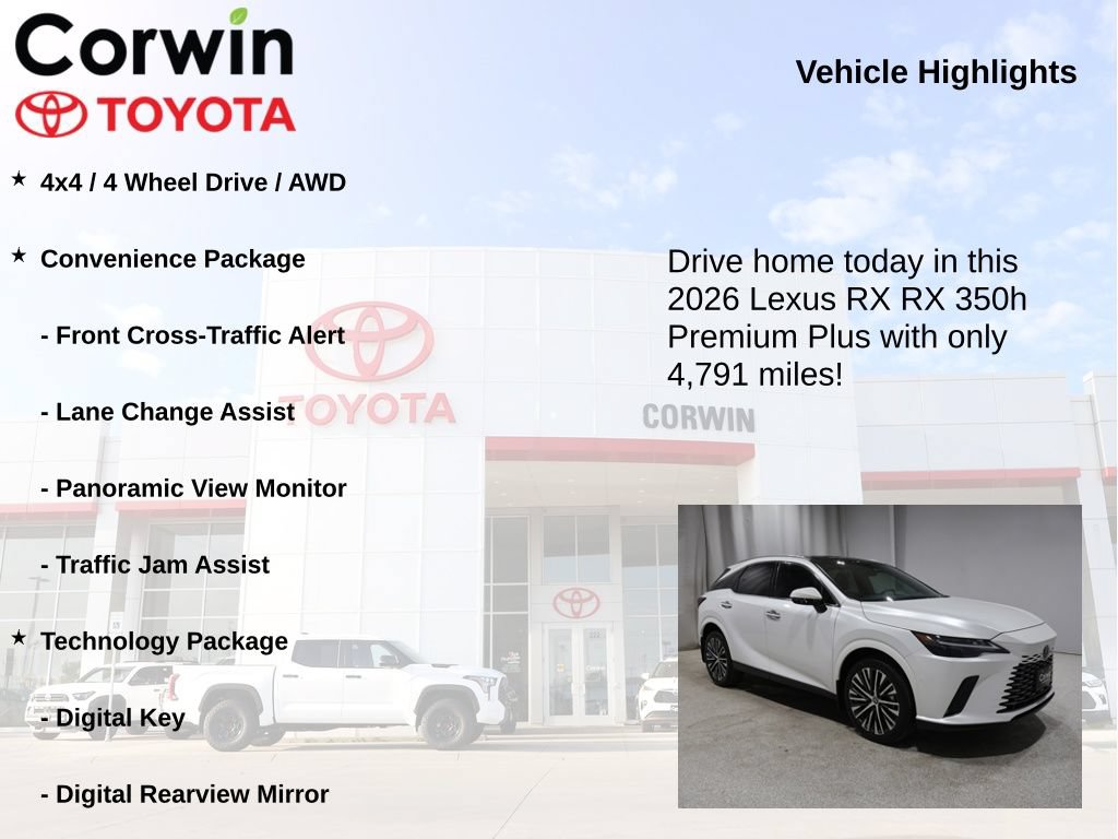 Used 2026 Lexus RX 350 w/ Convenience Package AWD/4WD image 7