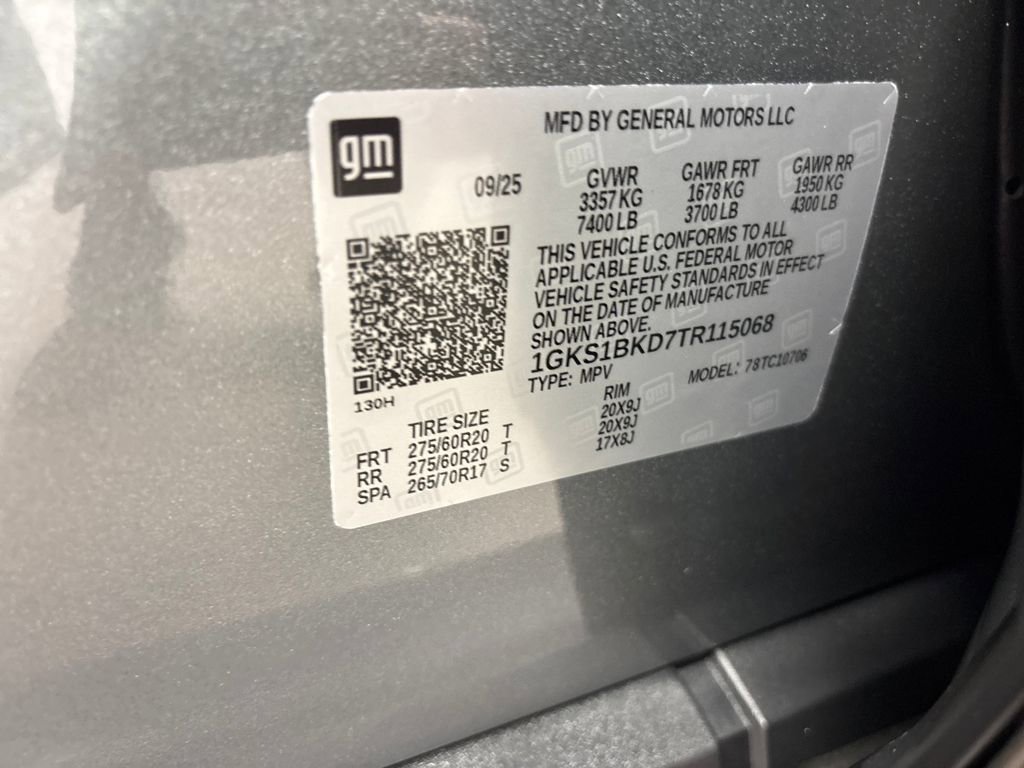New 2026 GMC Yukon Elevation w/ LPO, Floor Liner Package image 46