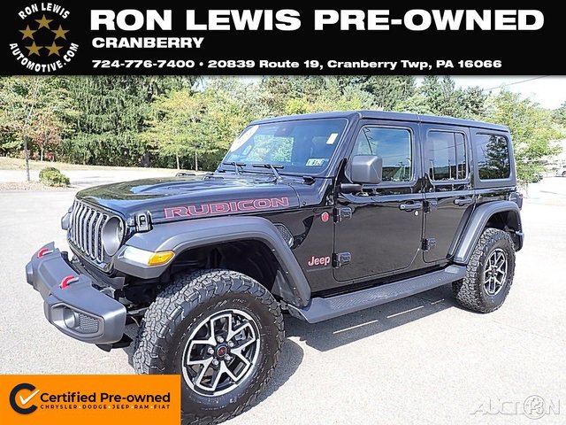 Certified 2024 Jeep Wrangler Unlimited Rubicon w/ Convenience Group
