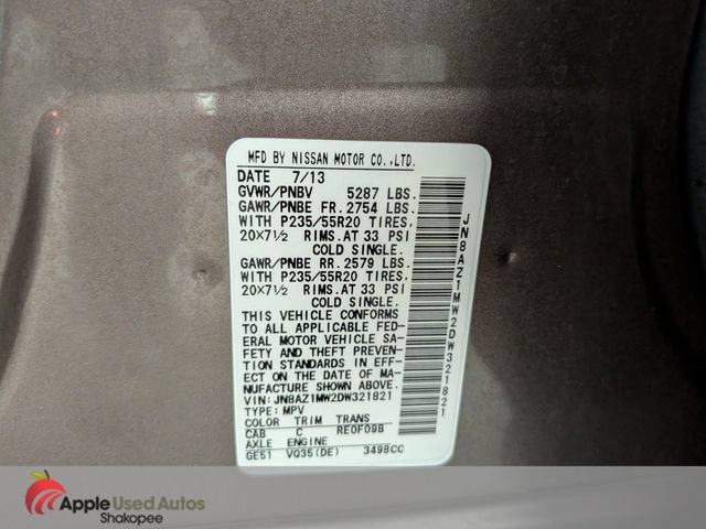 Used 2013 Nissan Murano LE w/ Platinum Pkg AWD/4WD image 62