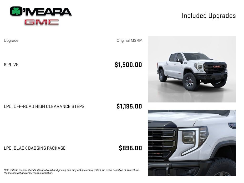 New 2026 GMC Sierra 1500 AT4X w/ LPO, Black Badging Package AWD/4WD image 4