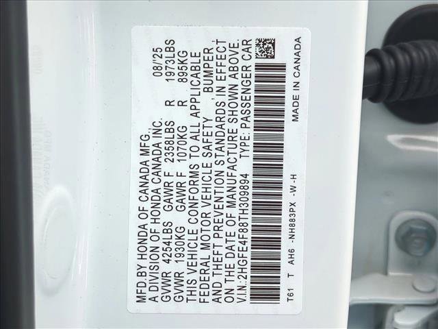 New 2026 Honda Civic FWD Hybrid Sedan image 26