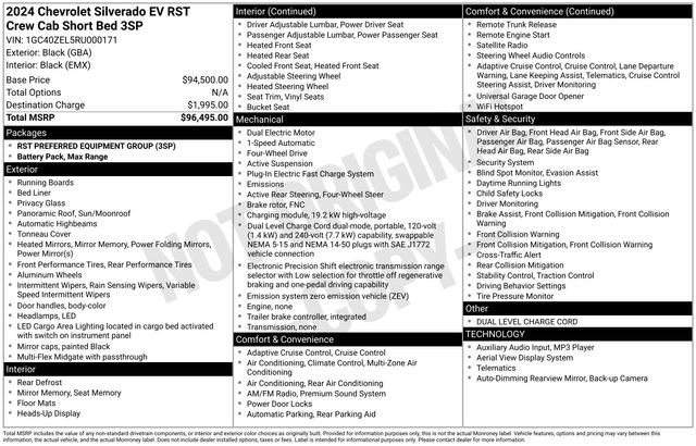 Used 2024 Chevrolet Silverado EV RST image 45