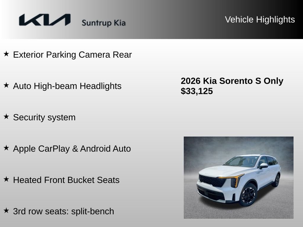 Used 2026 Kia Sorento S image 16