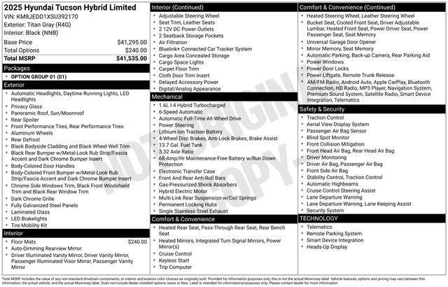 New 2025 Hyundai Tucson Limited w/ Tow & Go Package image 4