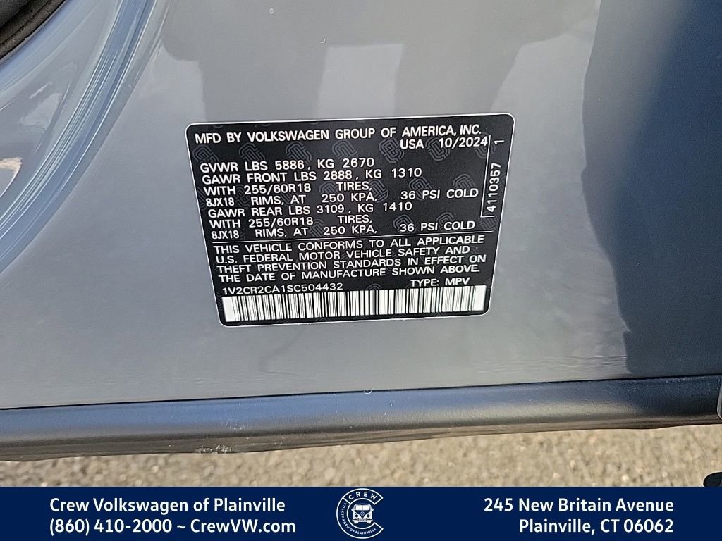 Certified 2025 Volkswagen Atlas Peak Edition SE image 35