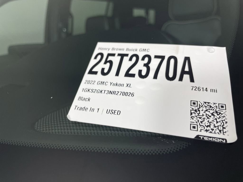 Used 2022 GMC Yukon XL SLT w/ SLT Premium Package image 34