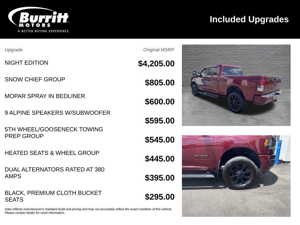 Used 2024 RAM 3500 Big Horn w/ Night Edition AWD/4WD image 6