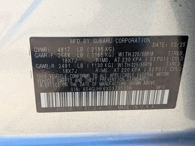 Certified 2025 Subaru Crosstrek 2.5i Sport w/ Popular Package #3A image 33