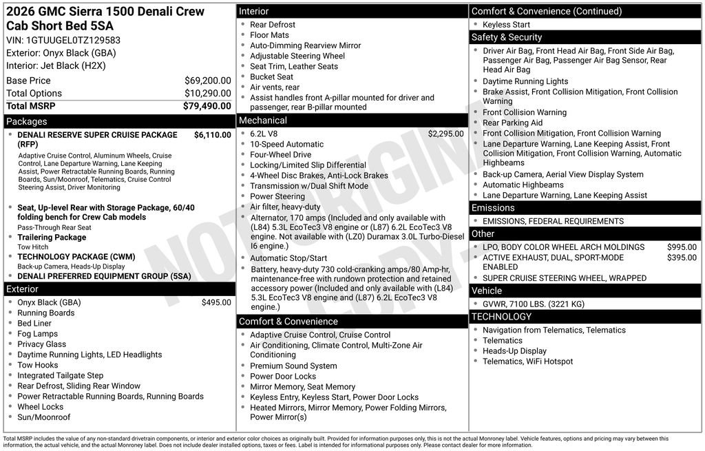 New 2026 GMC Sierra 1500 Denali image 43