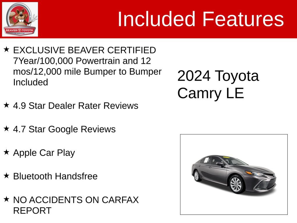 Used 2024 Toyota Camry LE FWD image 4