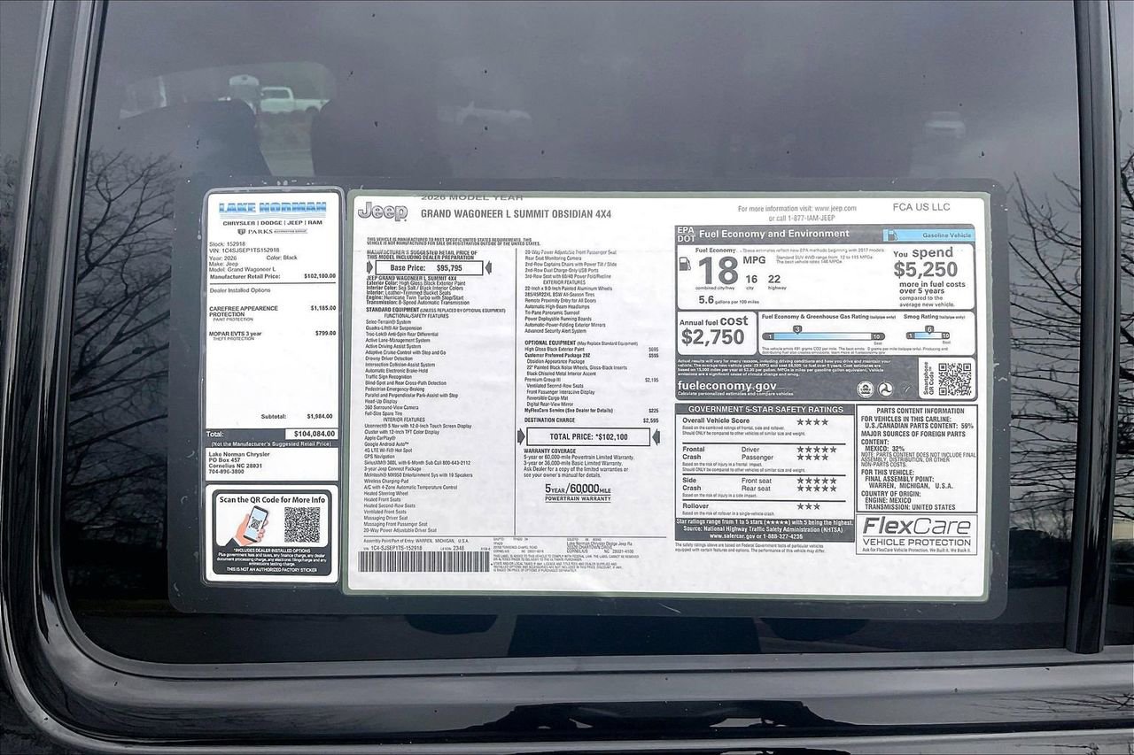 New 2026 Jeep Grand Wagoneer L Summit w/ Premium Group III image 42