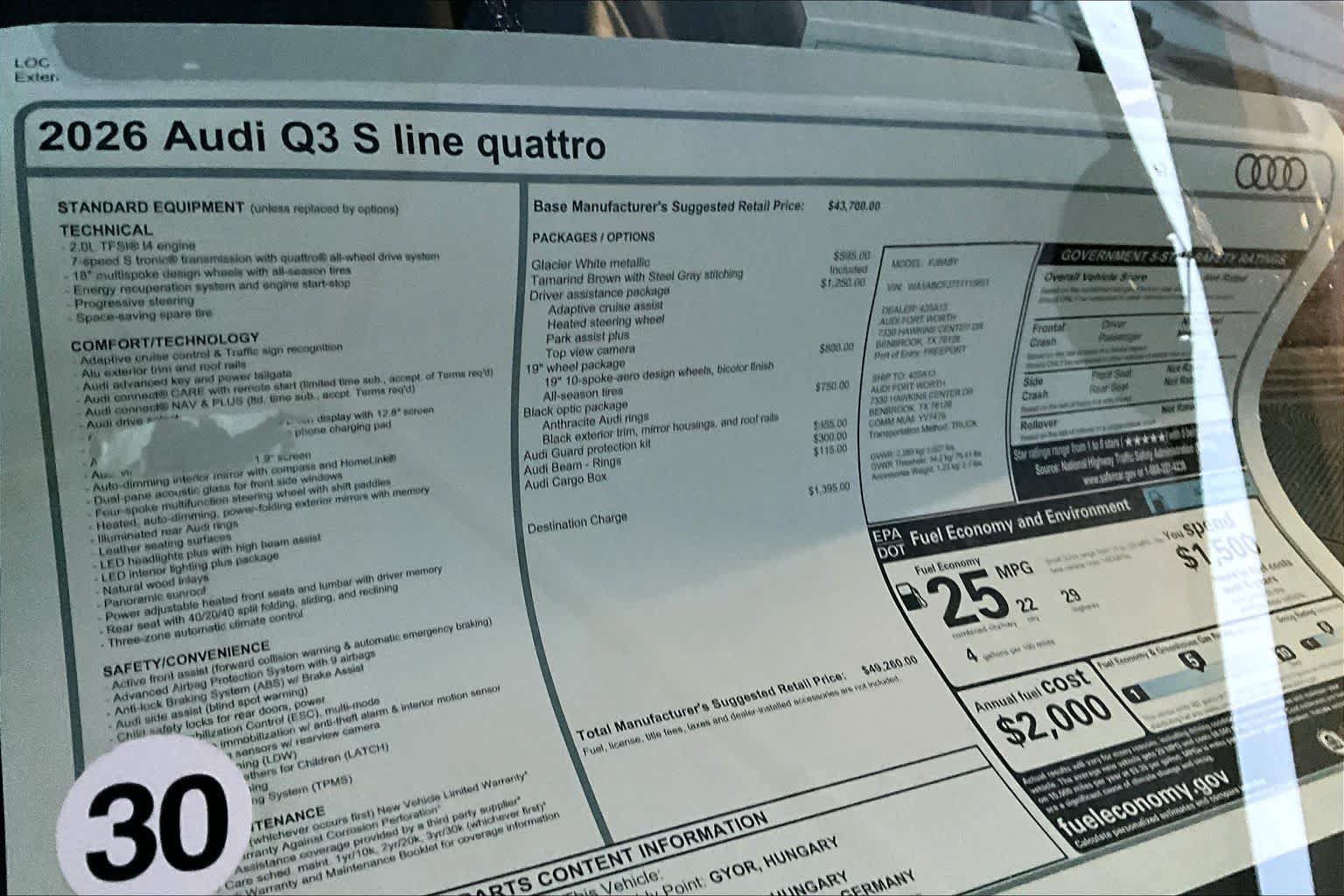 New 2026 Audi Q3 quattro 2.0T AWD/4WD image 21