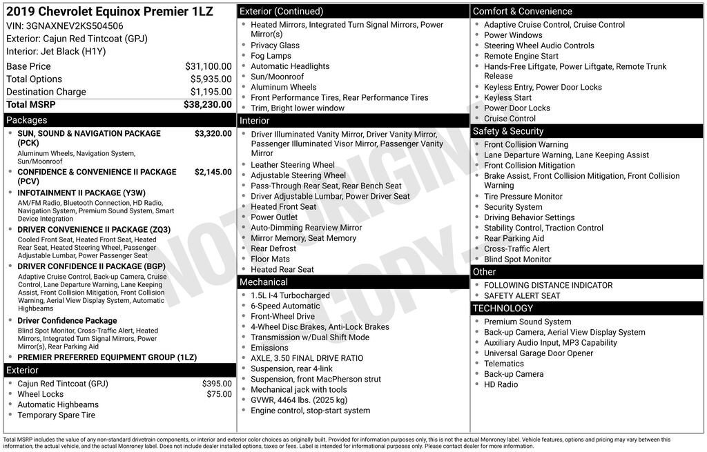 Used 2019 Chevrolet Equinox Premier FWD image 11
