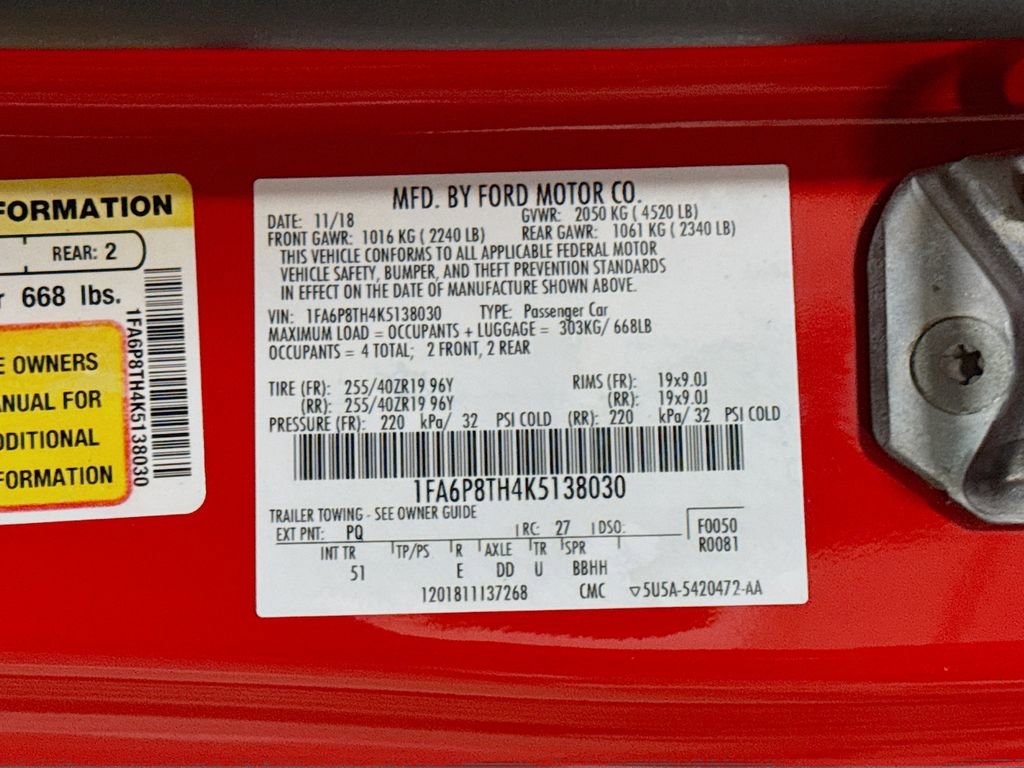 Used 2019 Ford Mustang Premium w/ Ecoboost Performance Package image 37