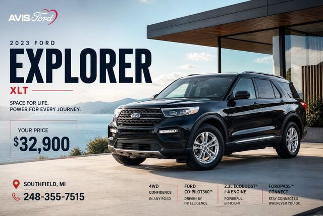 Used 2023 Ford Explorer XLT w/ Equipment Group 202A