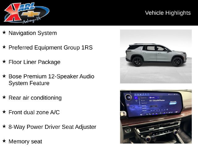 Certified 2026 Chevrolet Traverse RS FWD image 2