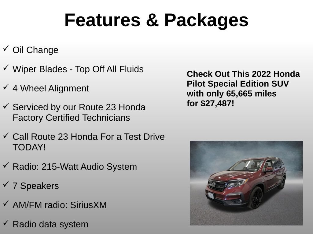 Certified 2022 Honda Pilot Special Edition image 4