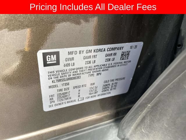 Used 2021 Chevrolet TrailBlazer ACTIV w/ Sun and Liftgate Package AWD/4WD image 39