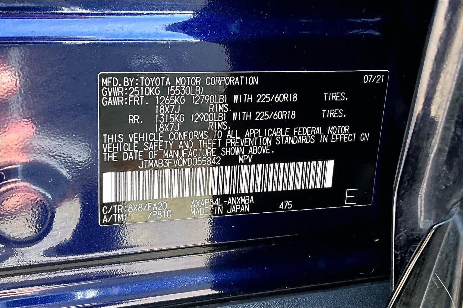 Certified 2021 Toyota RAV4 SE w/ Weather & Moonroof Package AWD/4WD image 36