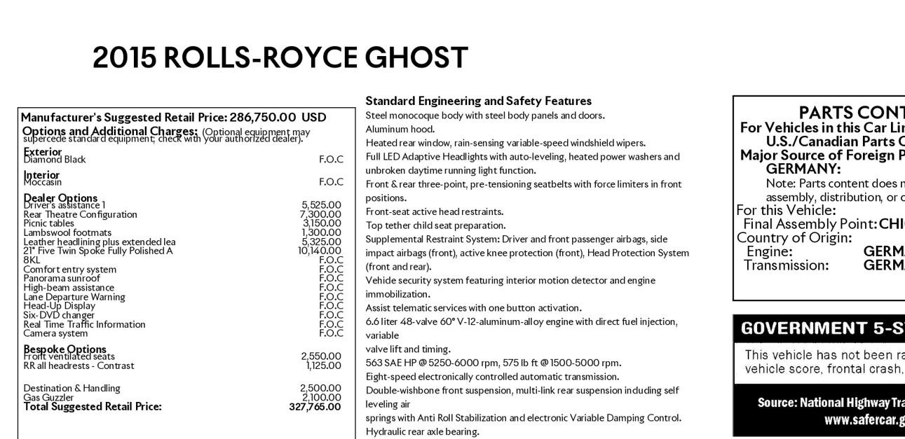 Used 2015 Rolls-Royce Ghost image 8