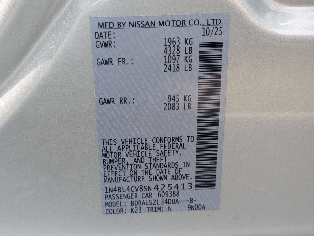 Used 2025 Nissan Altima 2.5 SR FWD image 34
