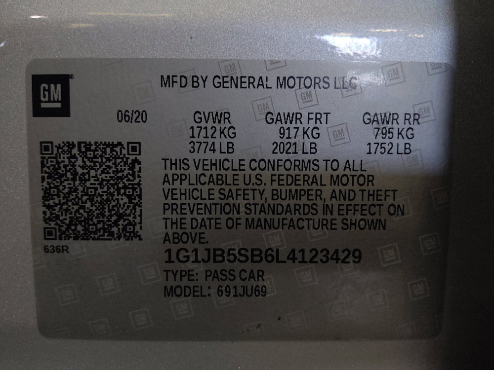 Used 2020 Chevrolet Sonic LS FWD image 33