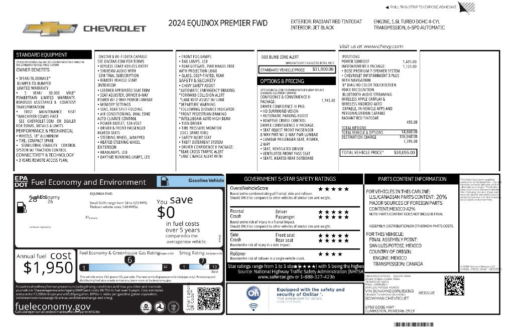 Used 2024 Chevrolet Equinox Premier FWD image 12
