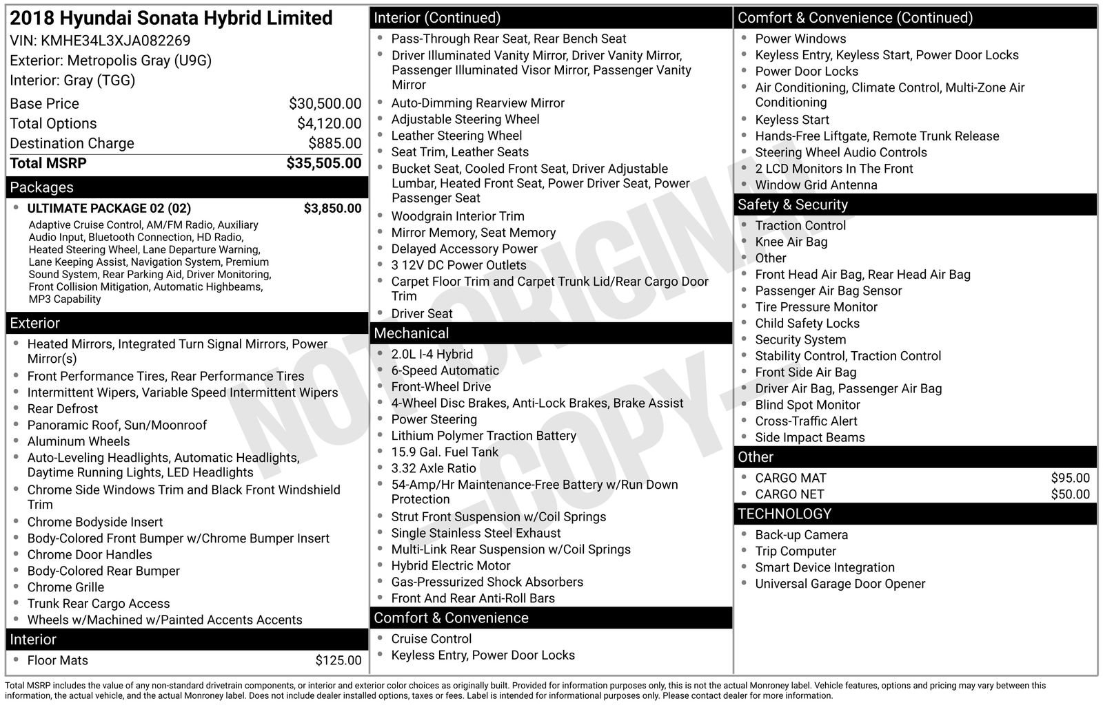 Used 2018 Hyundai Sonata Limited w/ Ultimate Package 02 image 38