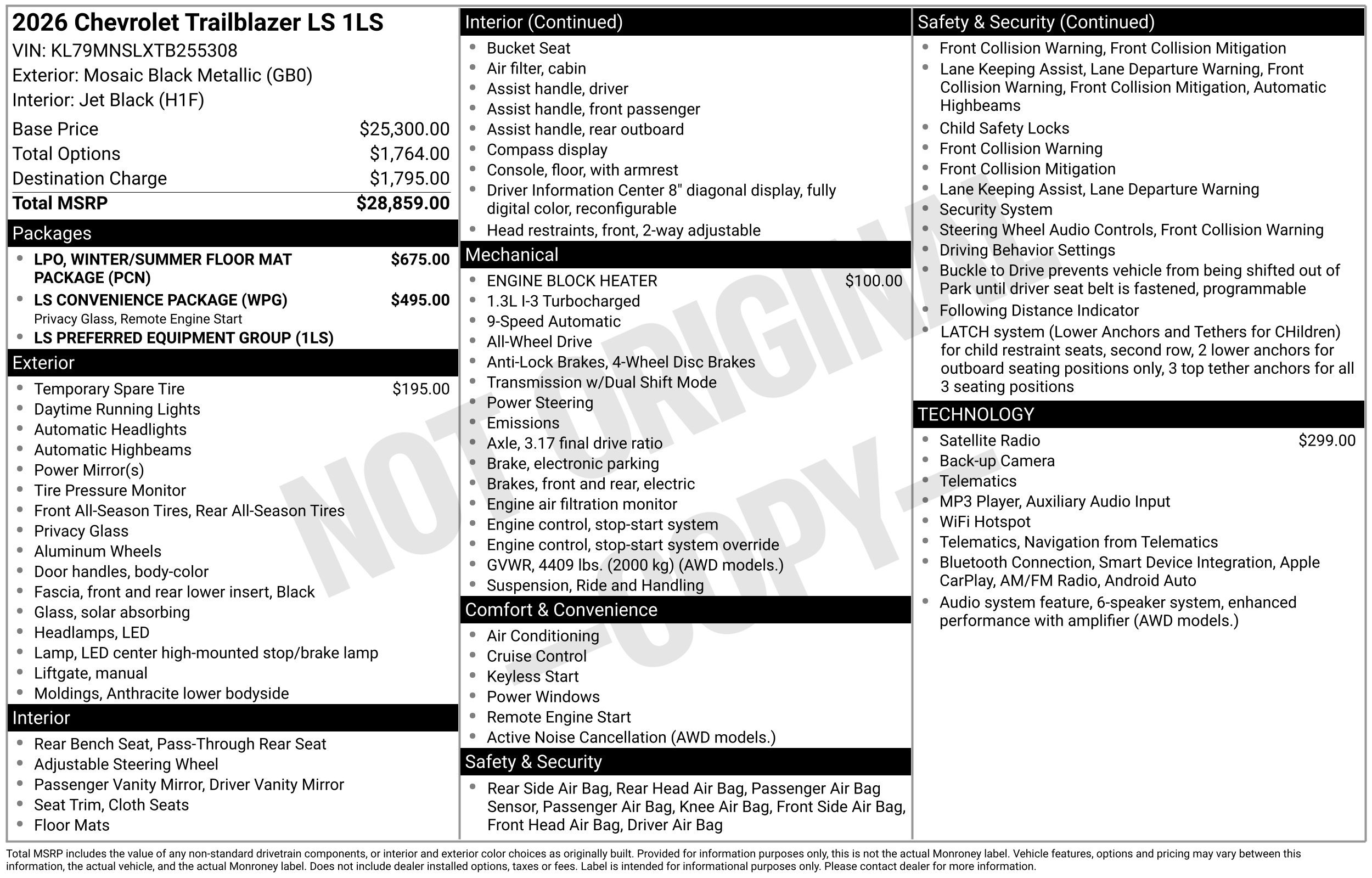 New 2026 Chevrolet TrailBlazer LS AWD/4WD image 3