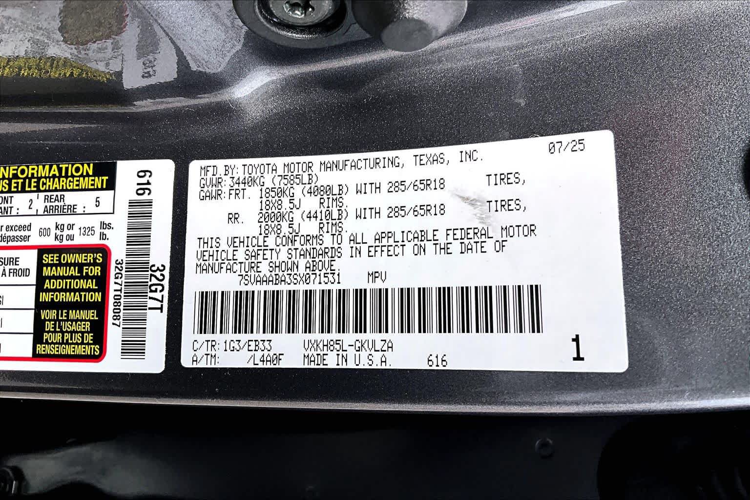 Certified 2025 Toyota Sequoia TRD Pro AWD/4WD image 34