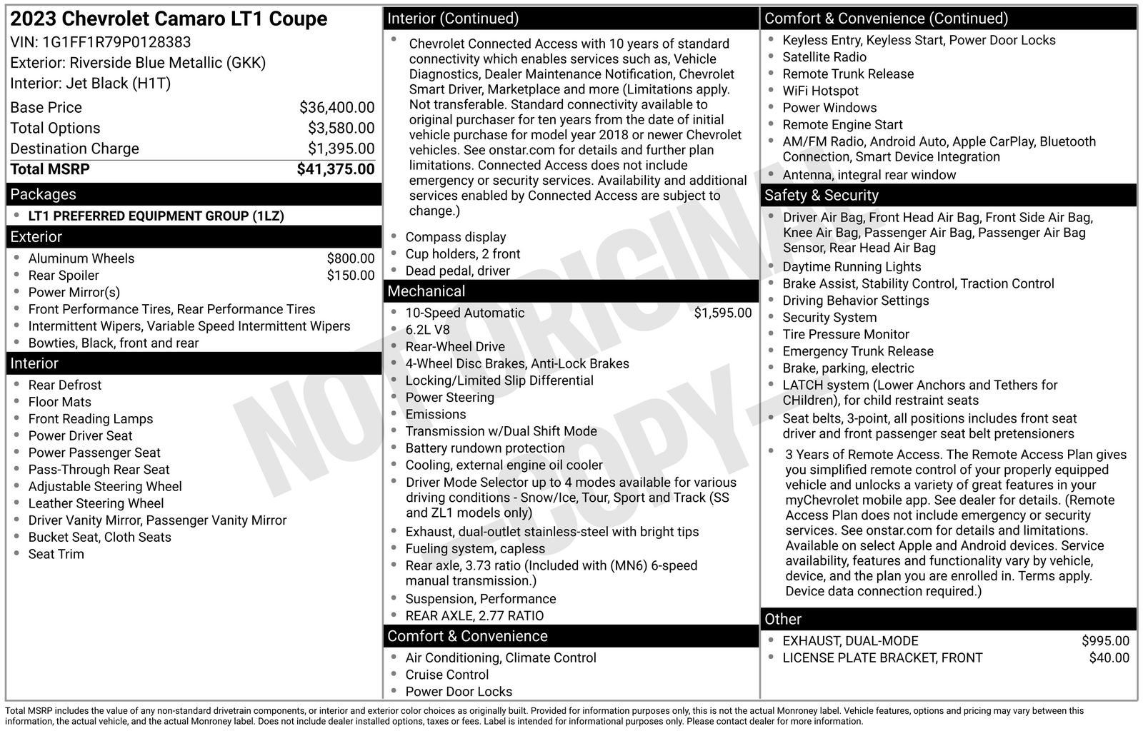 Used 2023 Chevrolet Camaro LT RWD image 15