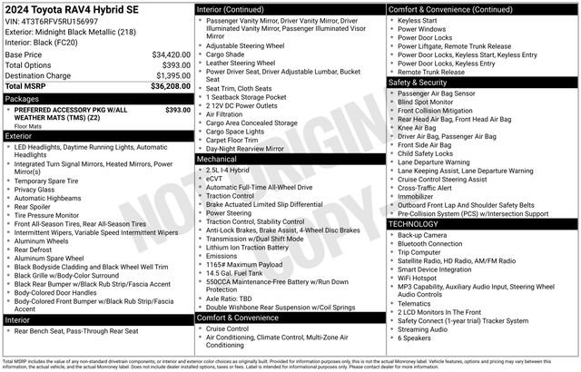 Certified 2024 Toyota RAV4 SE AWD/4WD image 29
