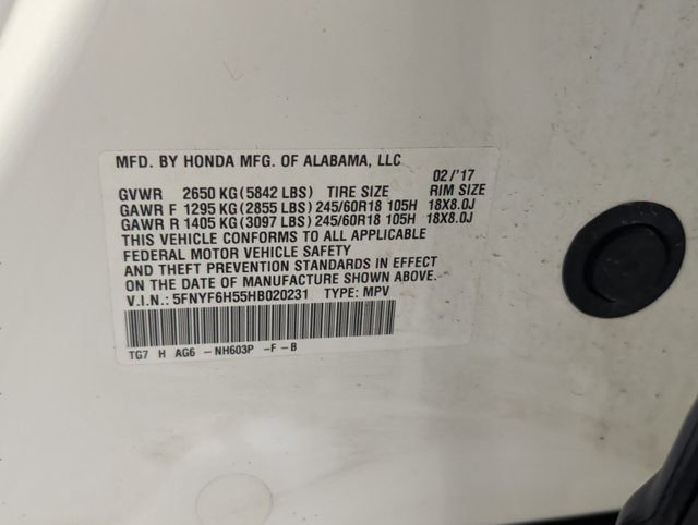 Used 2017 Honda Pilot EX-L image 10