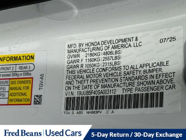 Used 2025 Acura TLX w/ Technology Package FWD image 40