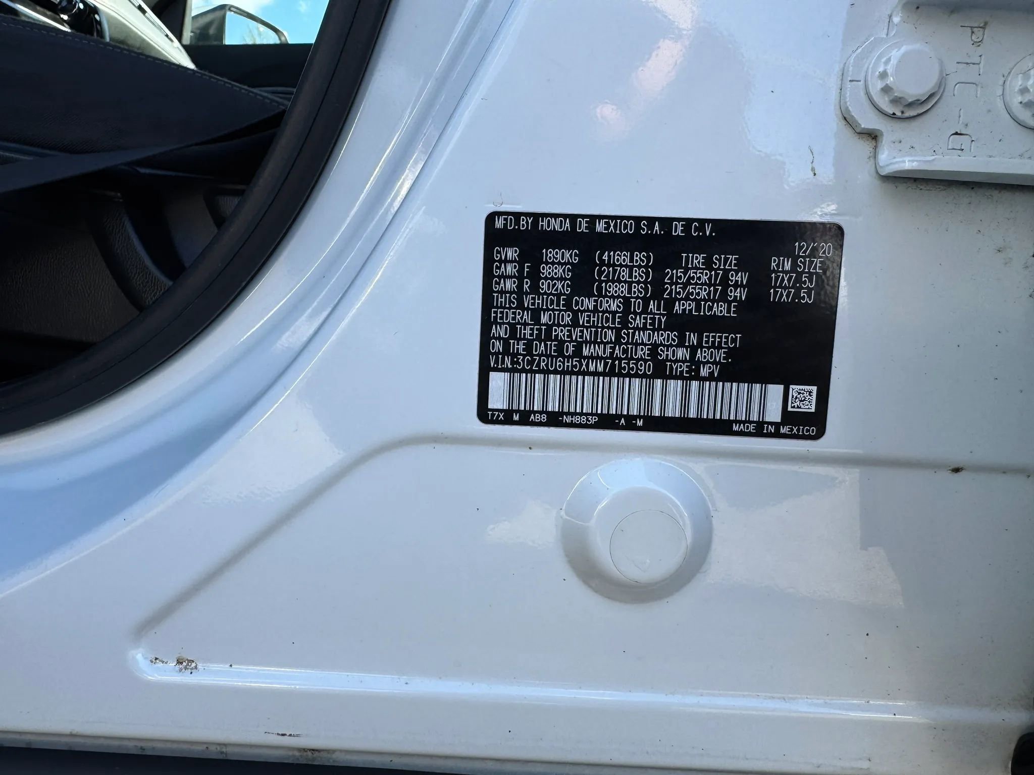 Used 2021 Honda HR-V EX image 27