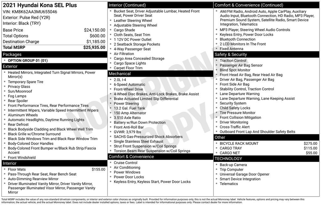 Used 2021 Hyundai Kona SEL Plus image 6