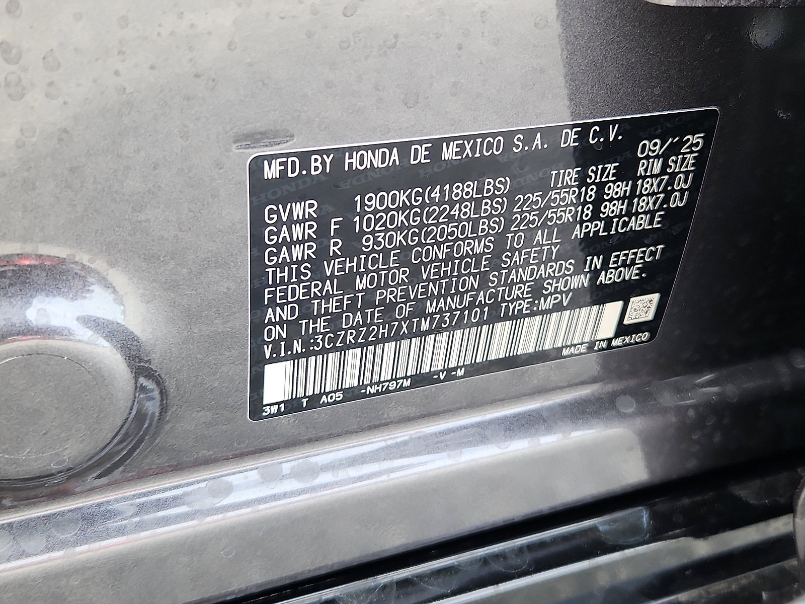 New 2026 Honda HR-V EX-L image 17