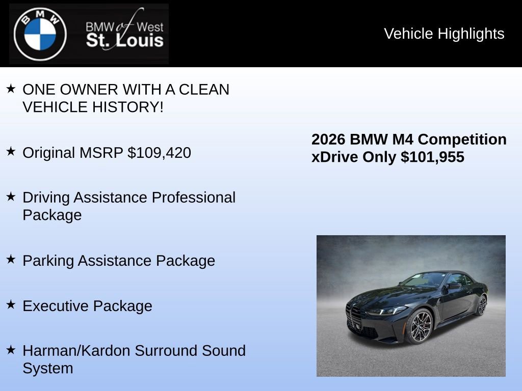Used 2026 BMW M4 xDrive Competition AWD/4WD image 8