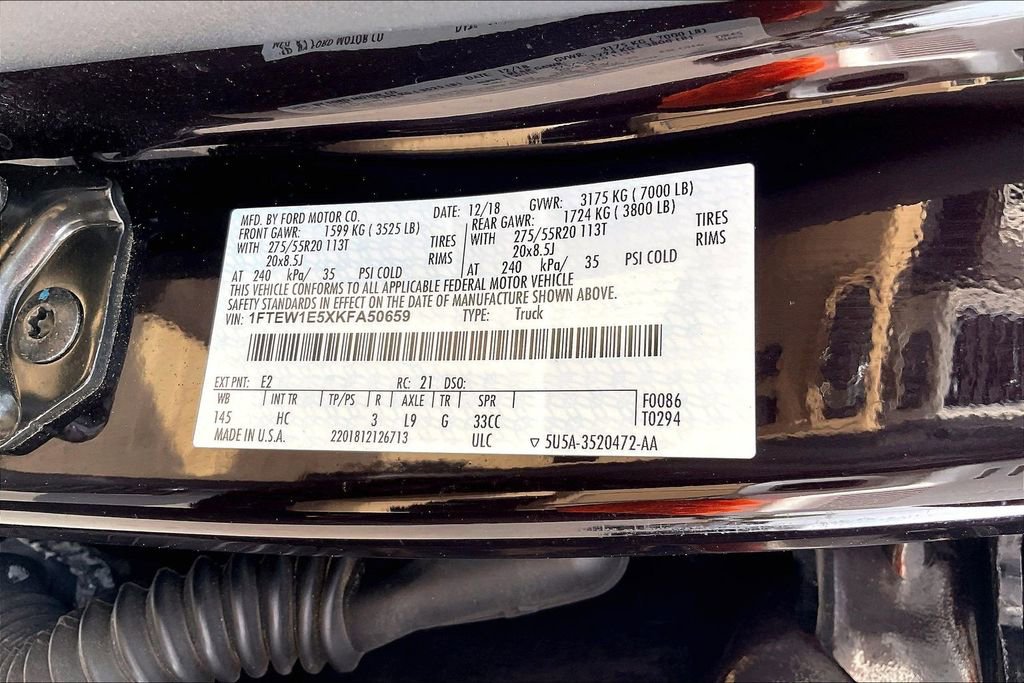 Used 2019 Ford F150 Lariat w/ Equipment Group 502A Luxury AWD/4WD image 22