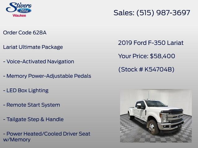 Used 2019 Ford F350 Lariat w/ Lariat Ultimate Package AWD/4WD image 8