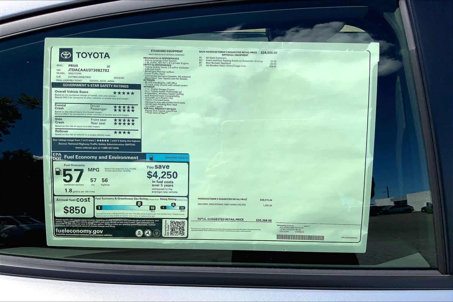 New 2026 Toyota Prius LE FWD image 20