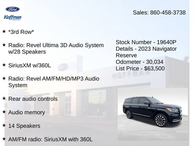Certified 2023 Lincoln Navigator Reserve AWD/4WD image 10