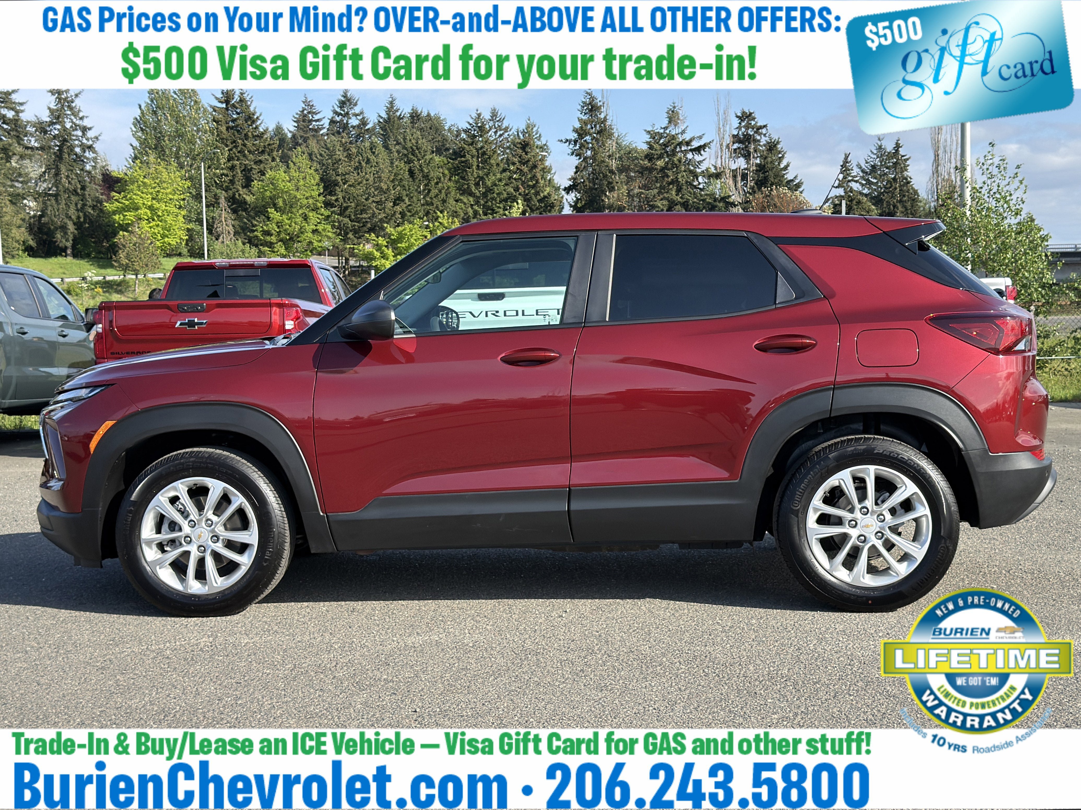 Used 2024 Chevrolet TrailBlazer LS w/ LS Convenience Package FWD image 2