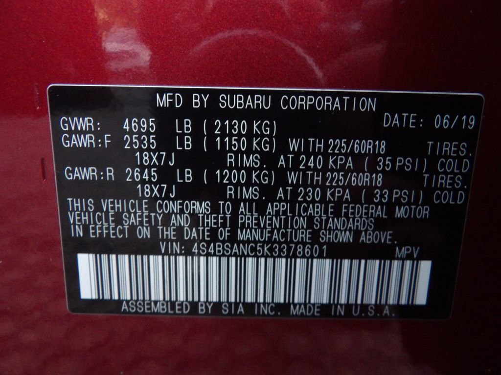 Used 2019 Subaru Outback 2.5i Limited w/ Popular Package #2 image 33