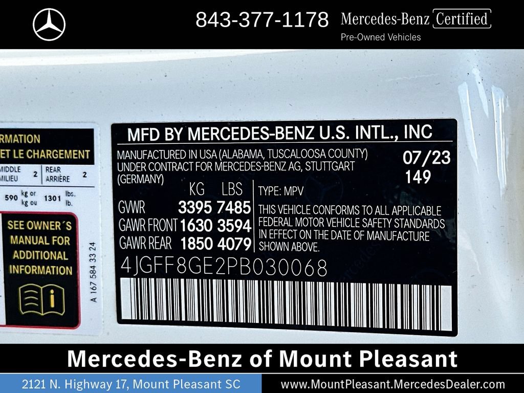 Certified 2023 Mercedes-Benz GLS 580 4MATIC image 34